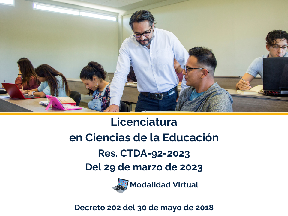 LICENCIATURA EN CIENCIAS DE LA EDUCACIÓN